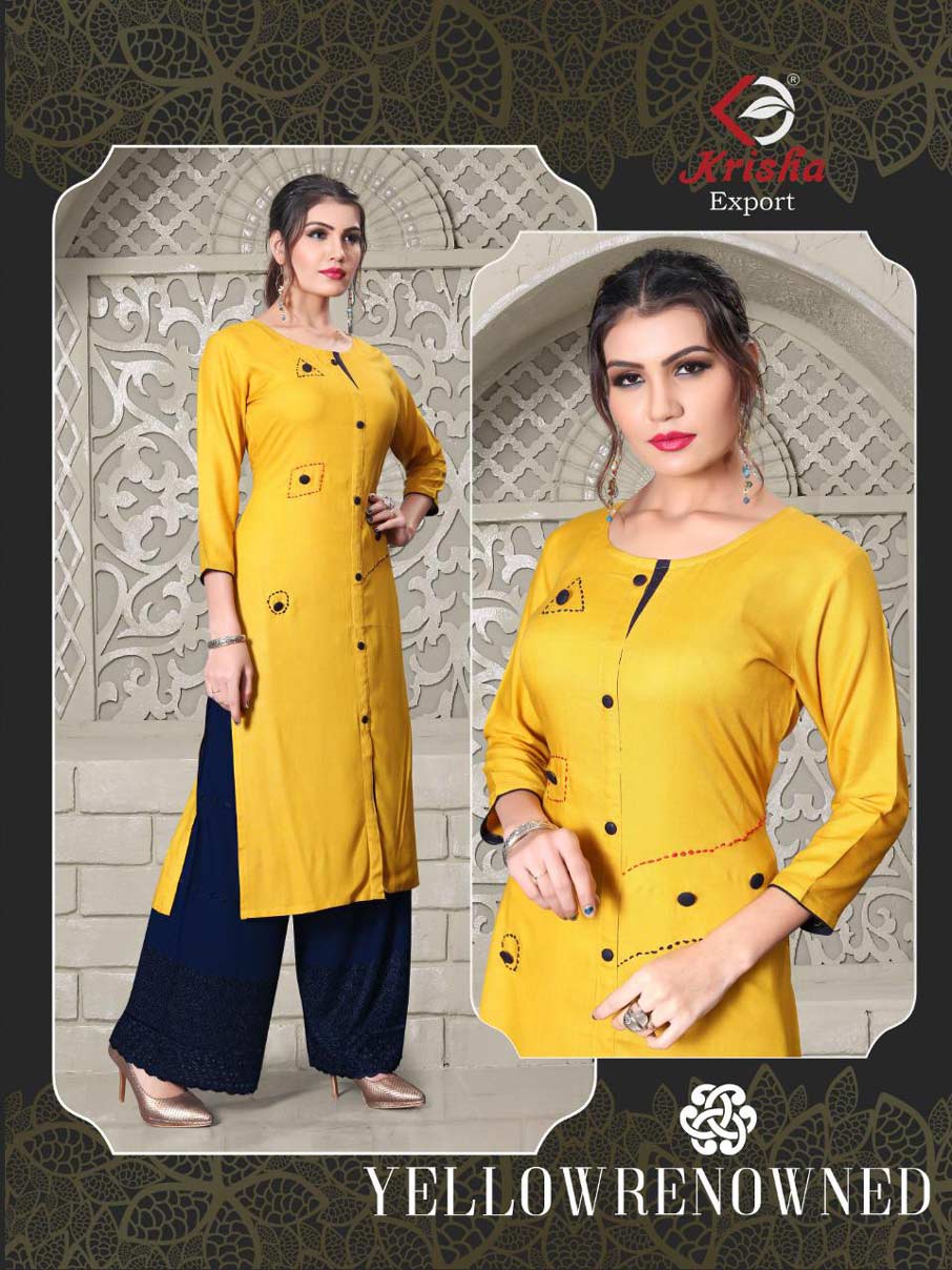 Plazzo World Krisha Export Embroidery Kurti Sets Plazzo World Krisha Export Embroidery Kurti Sets